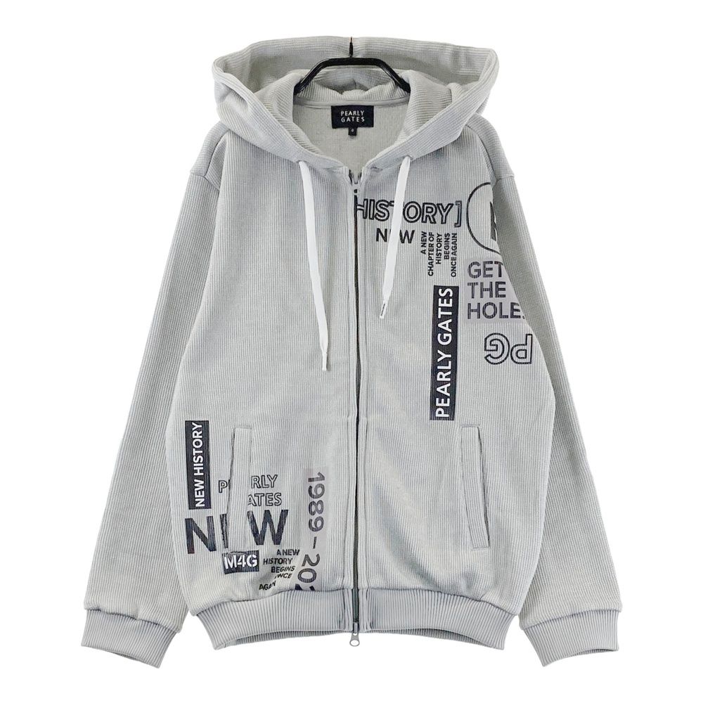 サイズ 0 PEARLY GATES パーリーゲイツ ジップパーカー グレー系 ゴルフウェア レディース ストスト