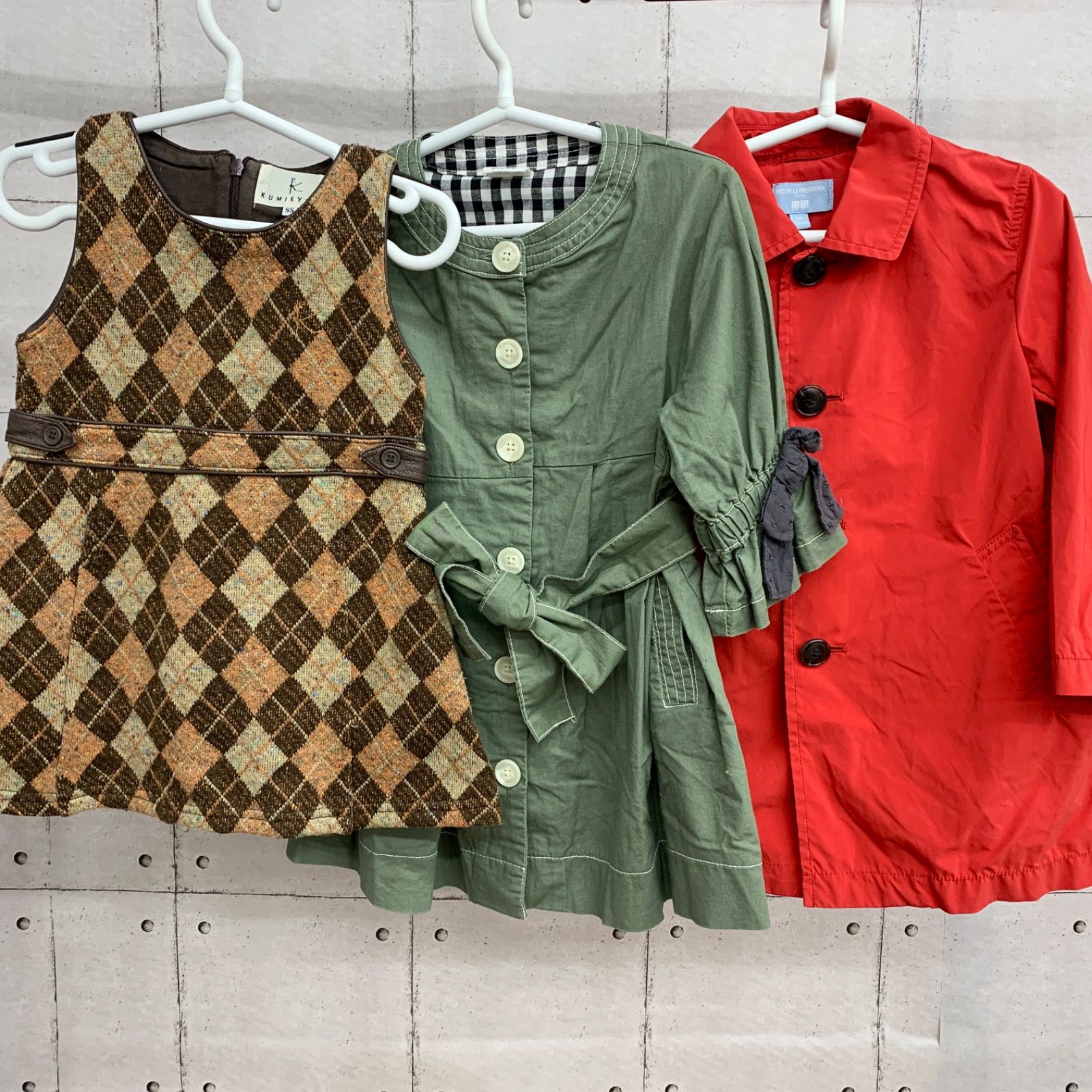 子供服/キッズ 服まとめ売り8点 女の子 100㎝ KUMIKYOKU/BREEZE/COMME