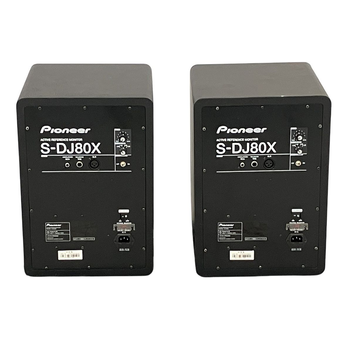 【レア】 pioneerパイオニア S-DJ 80Ｘ スピーカー✖️2個セット S-DJ80X (archived) 8インチ アクティブモニタースピーカー (black