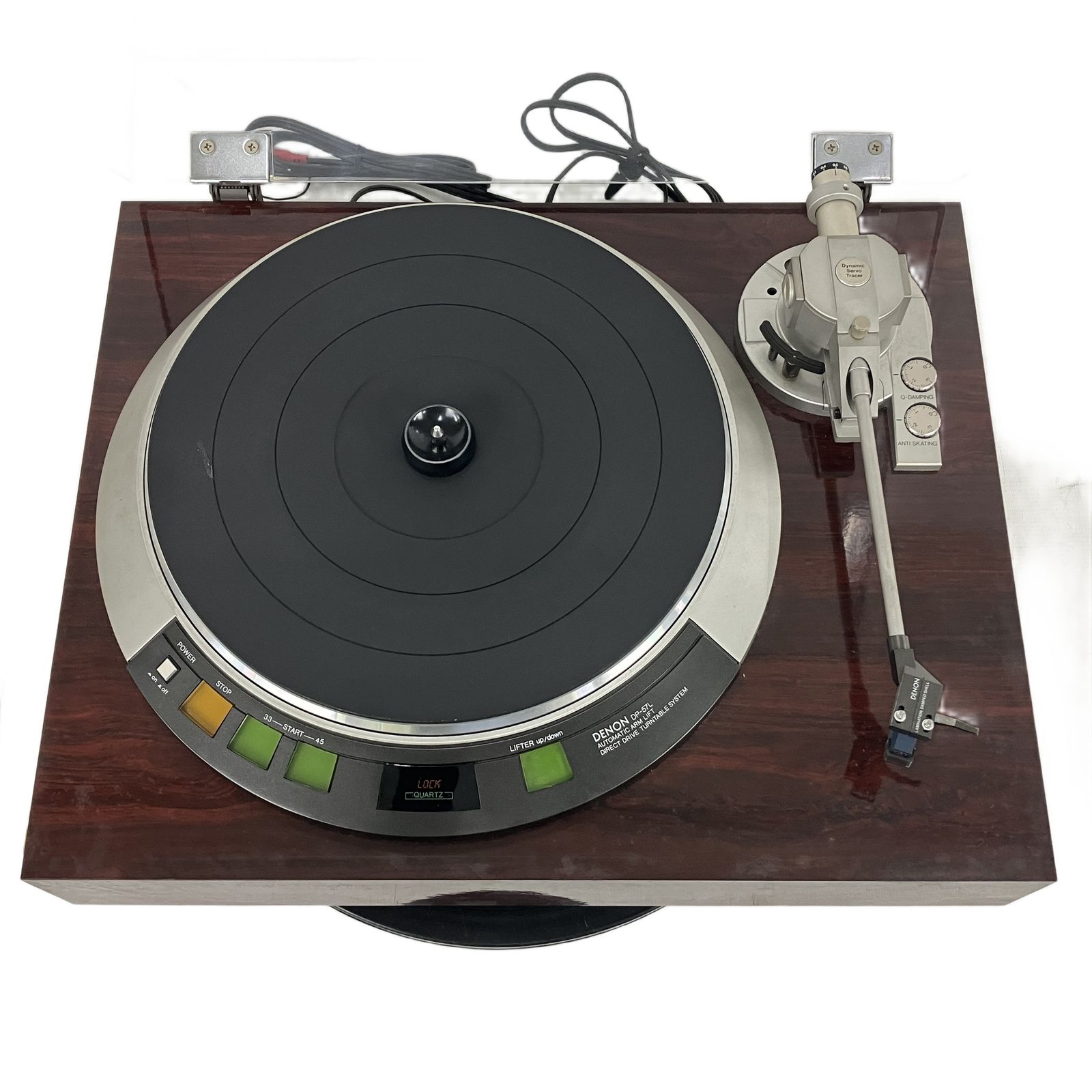 DENON DP-57 L ターンテーブル audio technica AT 31 E ヘッドシェル付き デノン レコードプレーヤー