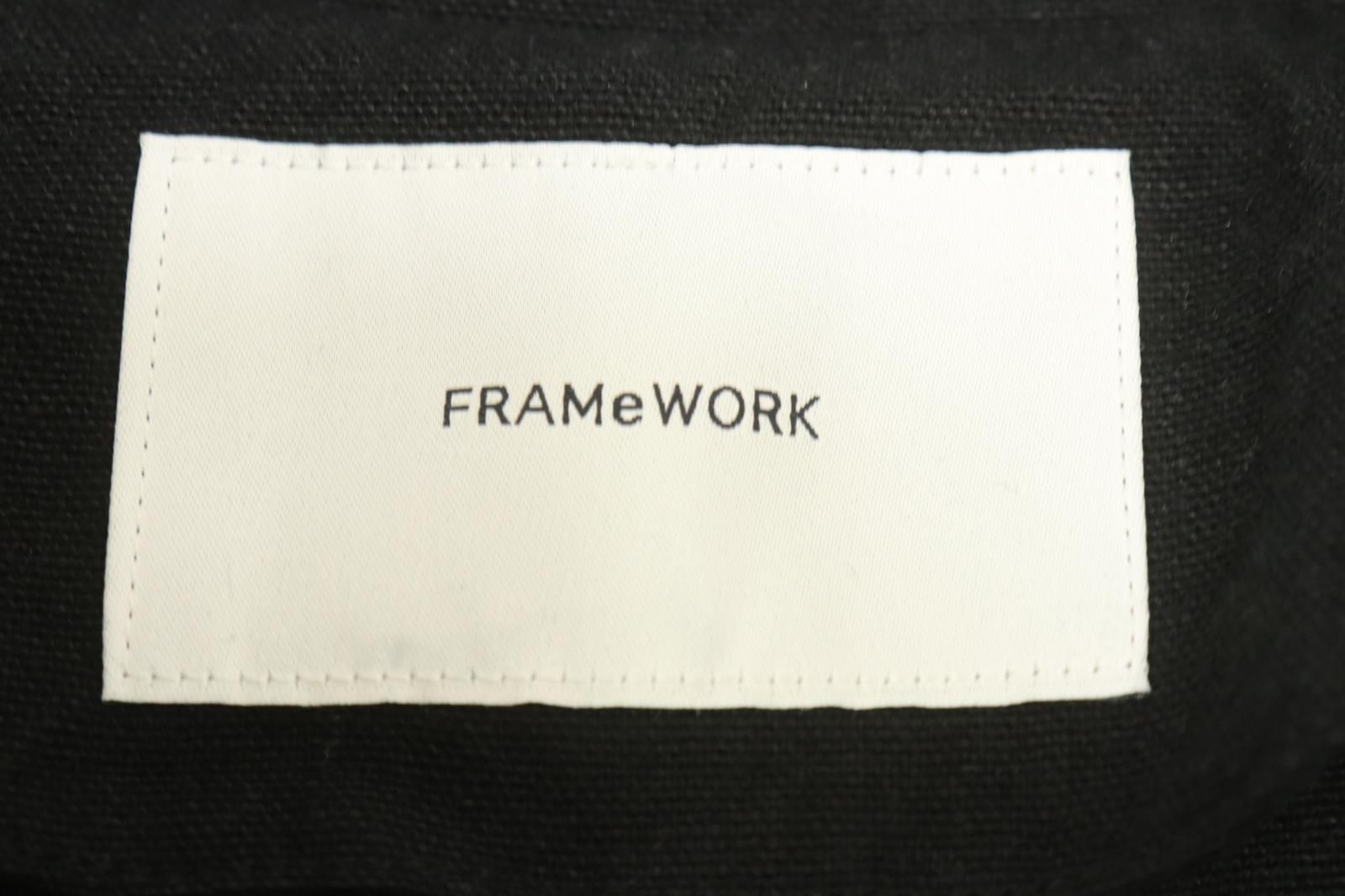 中古】 FRAMeWORK レディースコート -- 綿麻プレーンコート FRAMeWORK
