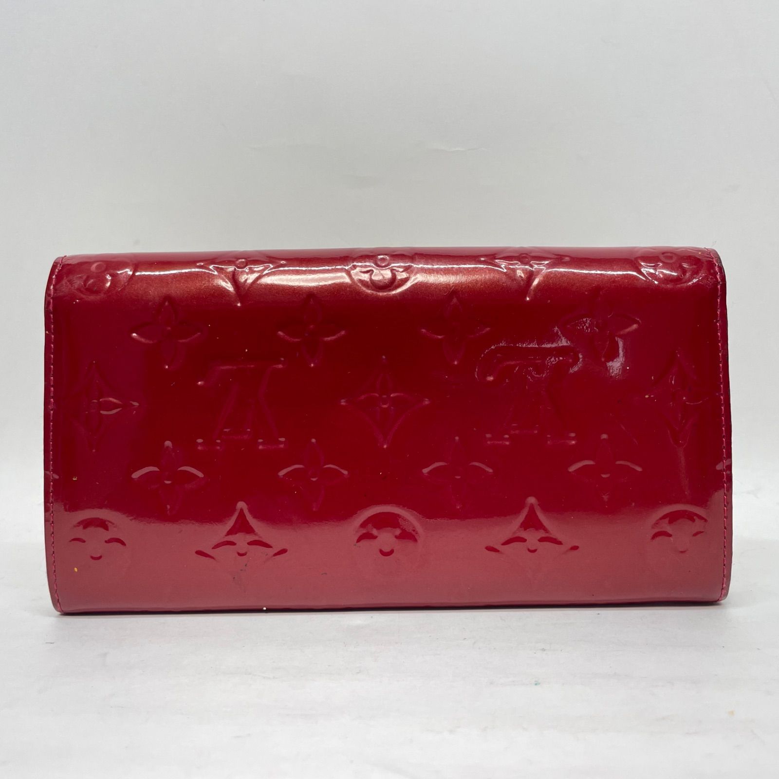 3124 LOUIS VUITTON ルイヴィトン ヴェルニ 長財布 レッド