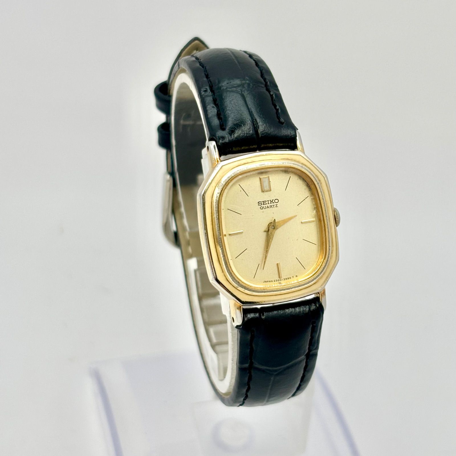 新品電池】SEIKO セイコー レディース 腕時計 ゴールド オクタゴン