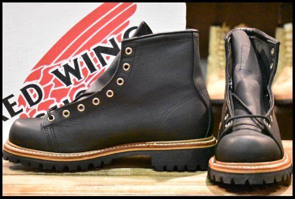 8D 箱付 未使用 04年】レッドウィング 2901 モンキーブーツ 黒