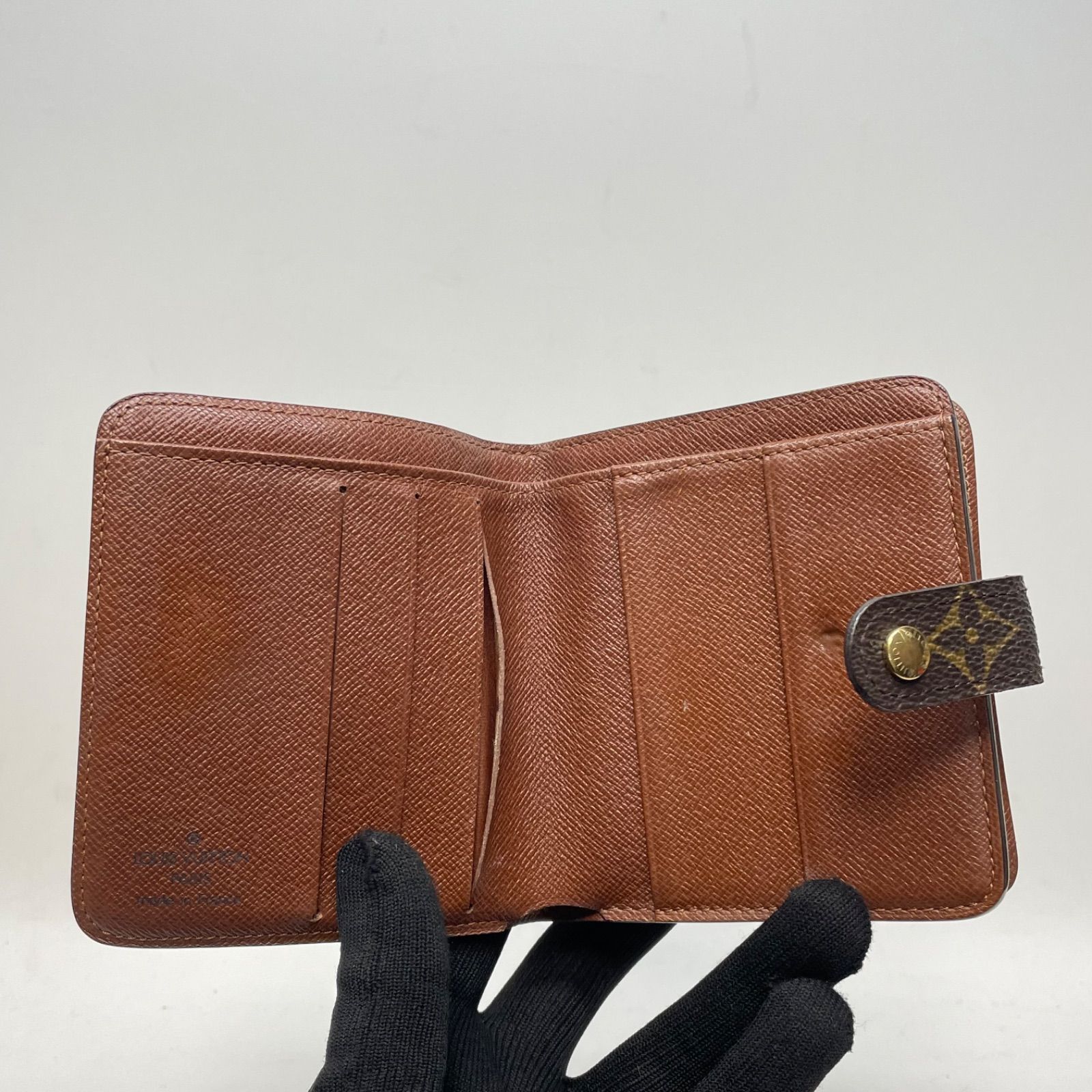 二つ折り財布 コンパクトジップ