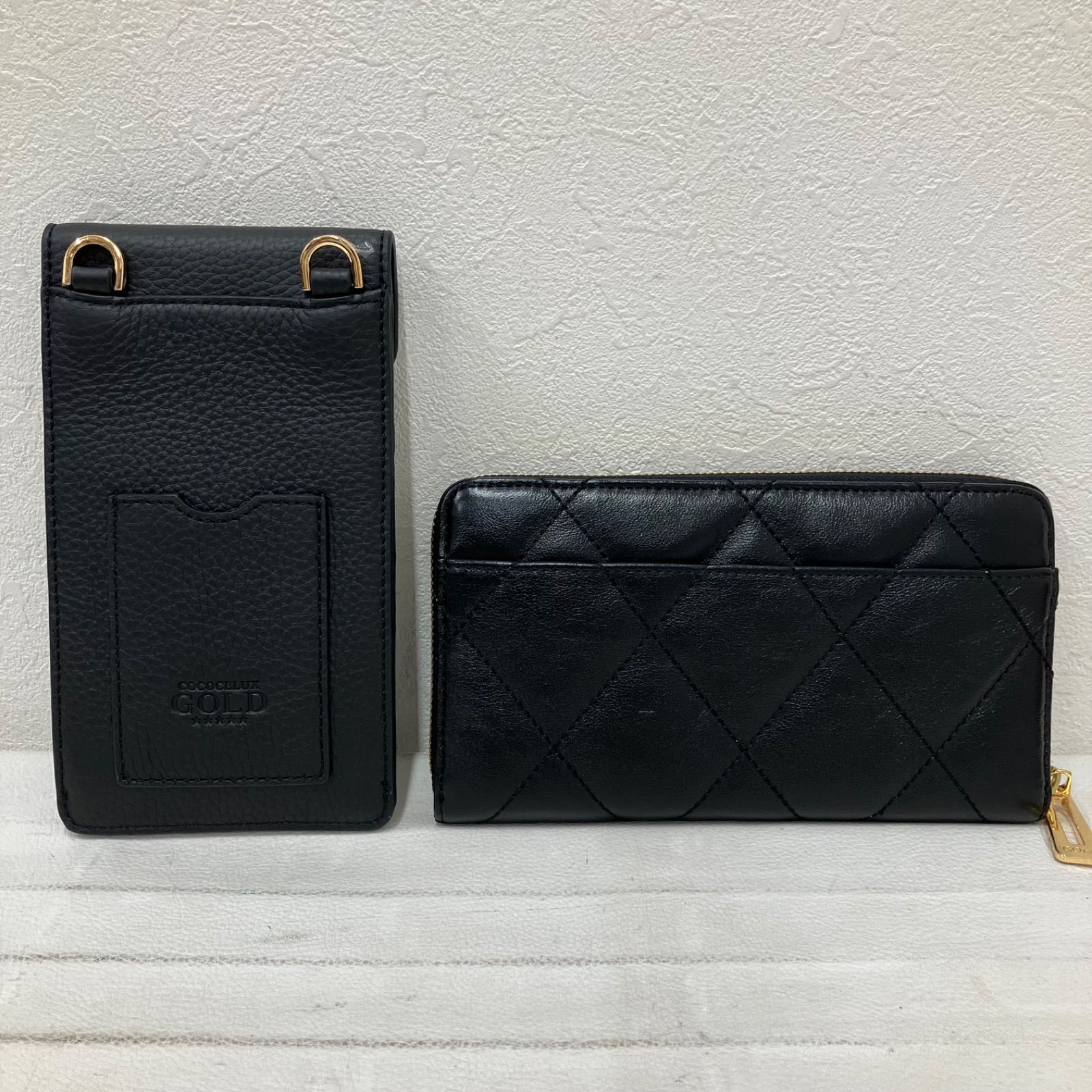 6917 良品 COCOCELUX GOLD ココセリュックスゴールド 長財布 スマホ 