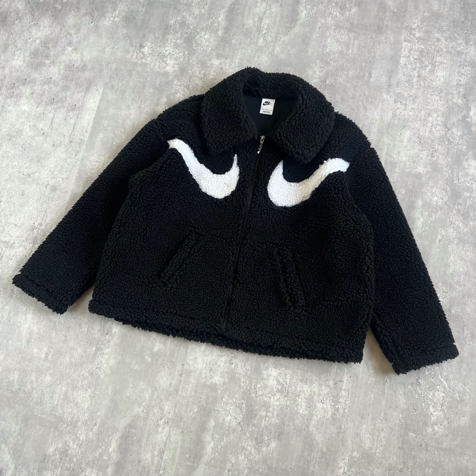 NIKE ナイキ SHERPA フルジップ ボアフリースジャケット 裏地メッシュ