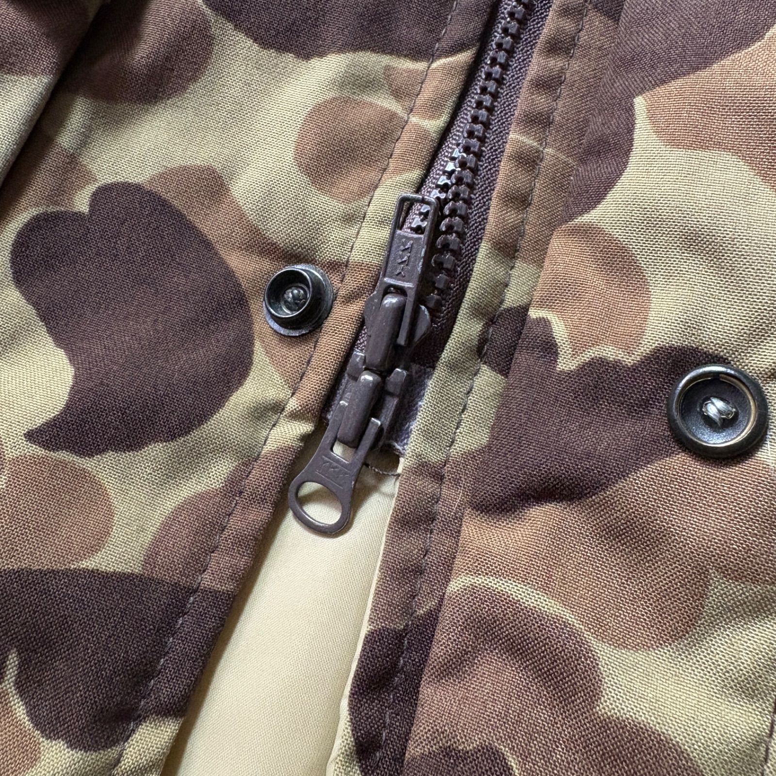 80s RED HEAD ダックカモ ダウンジャケット ダブルジップ GORE-TEX L 