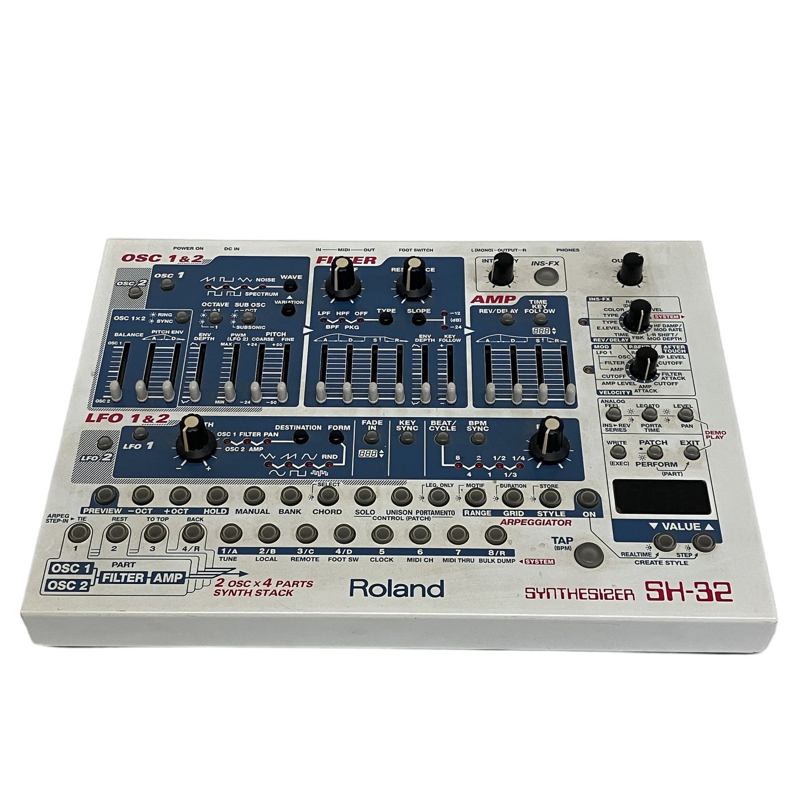 Roland SH 32 アナログ モデリング シンセサイザー 音響 機材