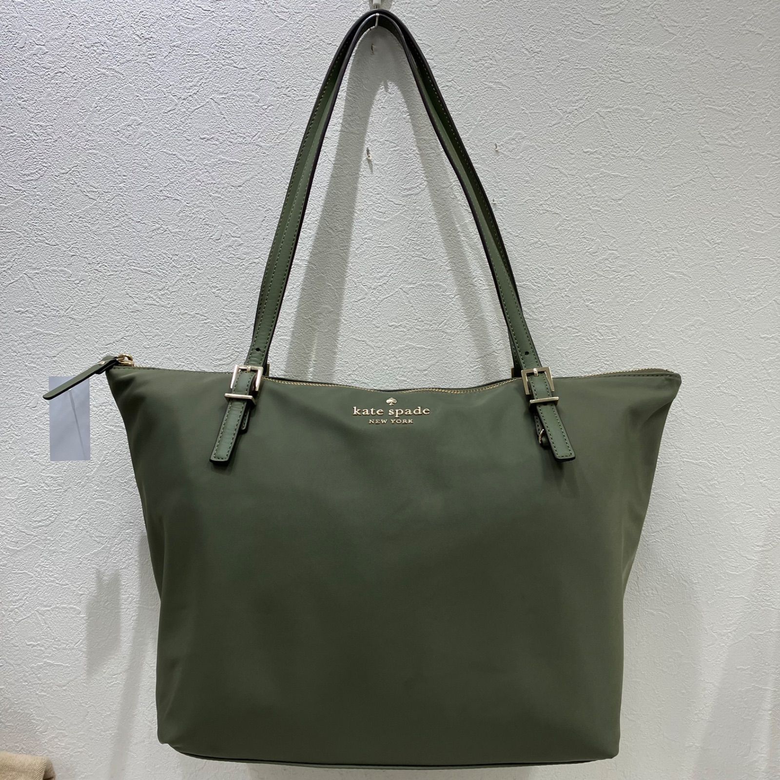 6897 kate spade ケイトスペード トートバッグ 肩掛け グリーン系 緑