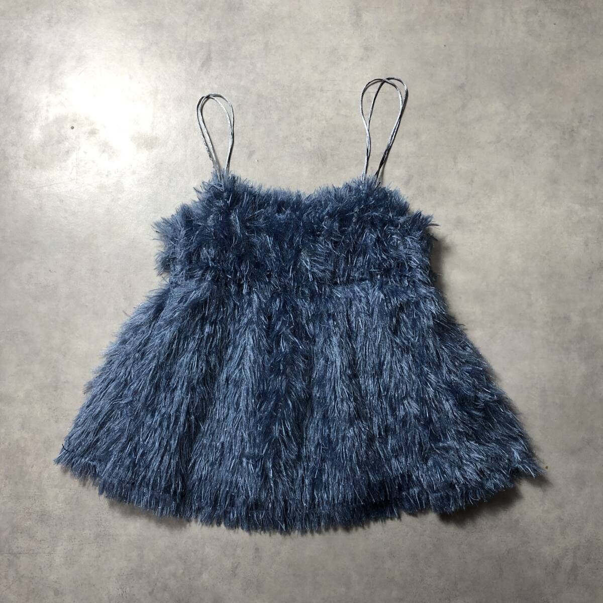 WQ976○ ADAM ET ROPE：フェザーライクキャミソール ○F○ブルー系