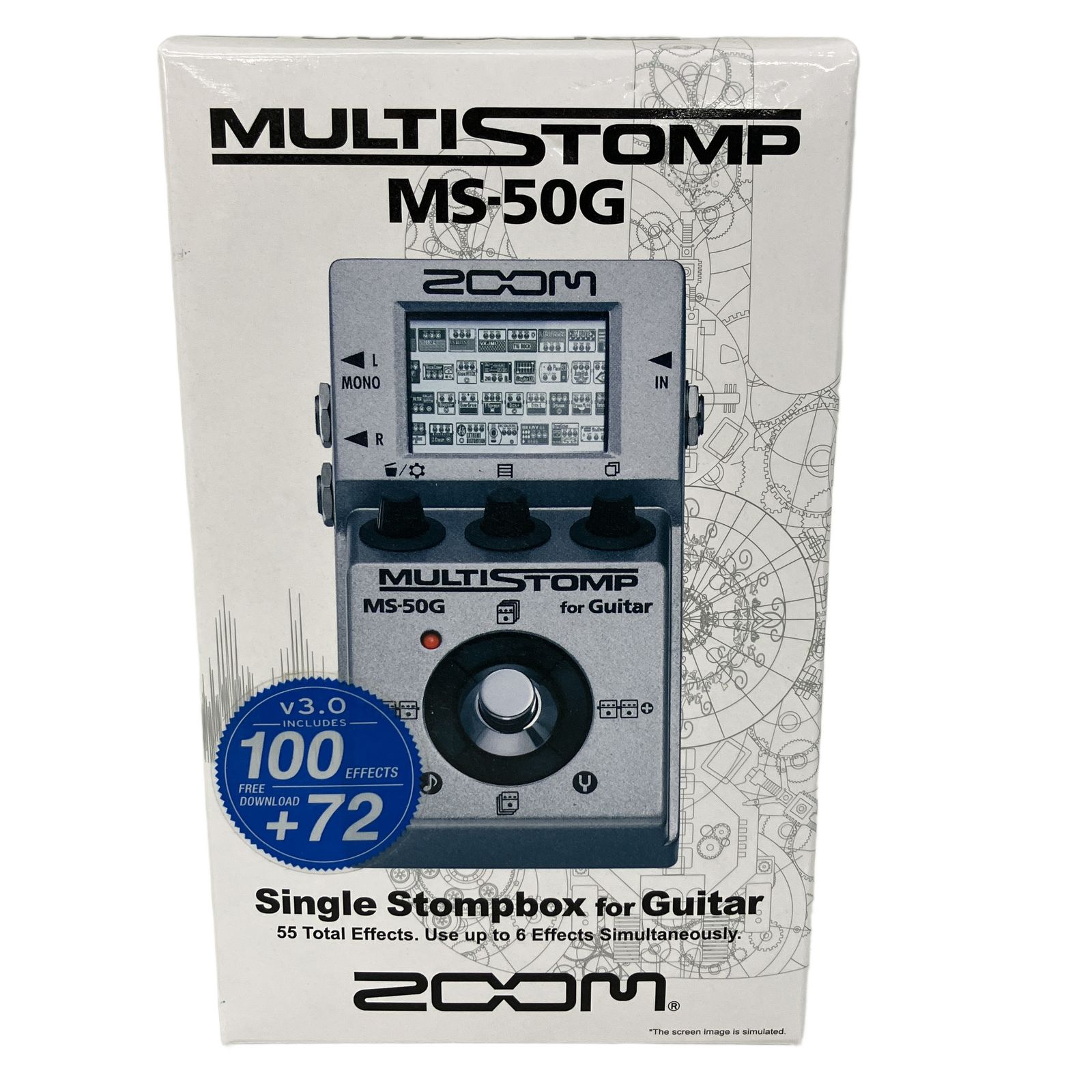 ZOOM MS-50G ギター ベース コンパクト マルチエフェクター 空間系