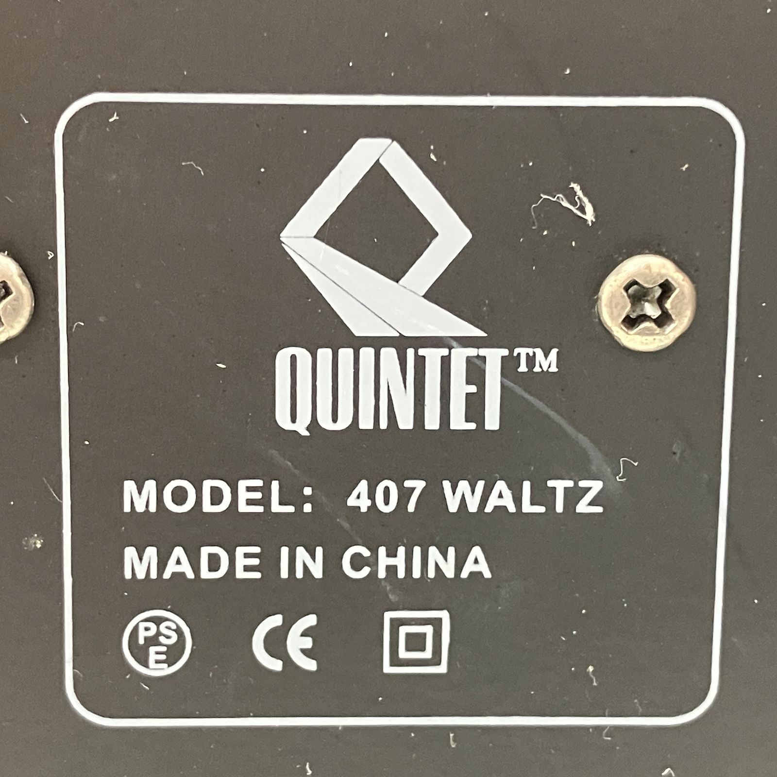 QUINTET 407 WALTZ スピーカーペア ブラック オーディオ機器 クインテット 壁掛けスピーカー スピーカー 