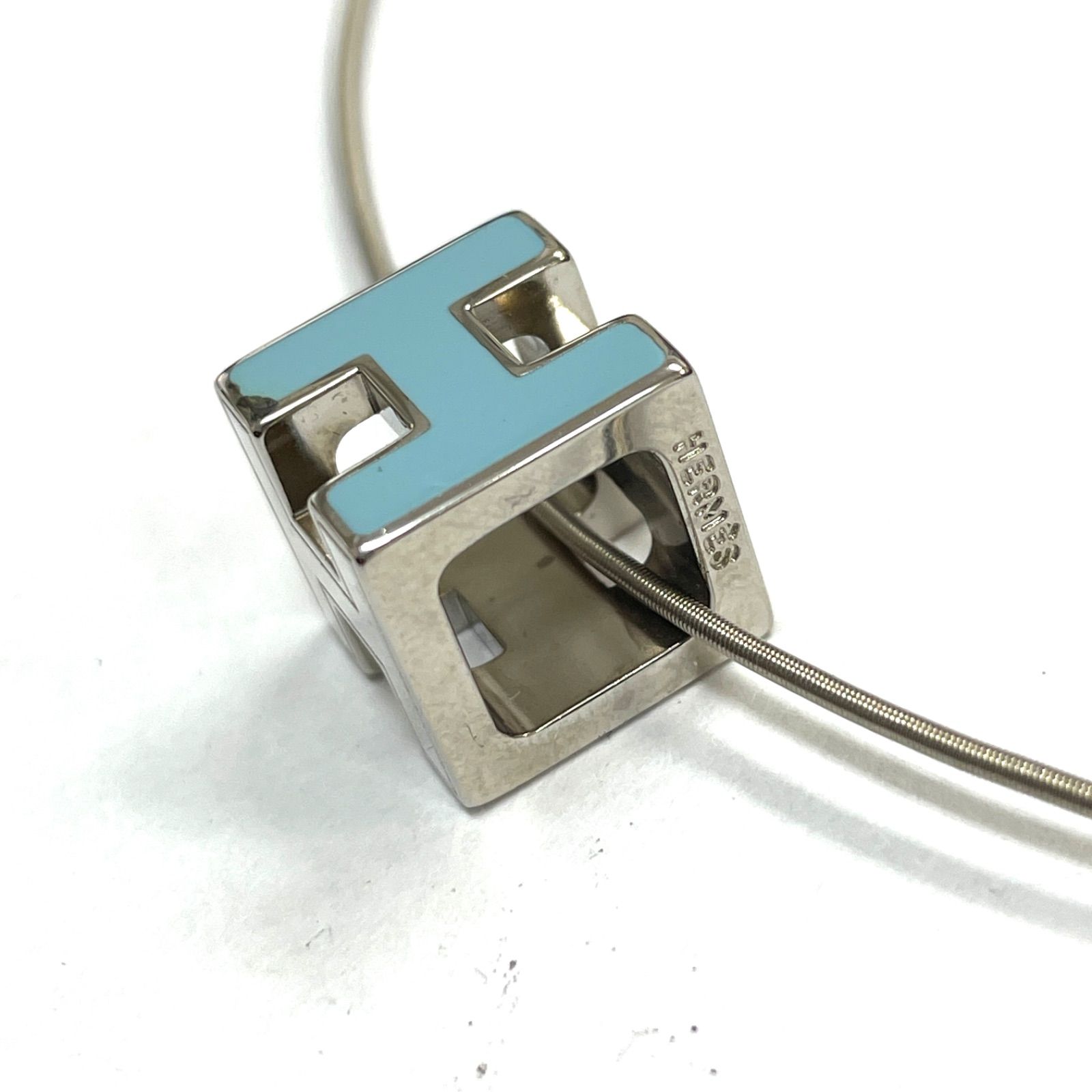 HERMES エルメス レディース ネックレス カージュドアッシュ Hキューブ