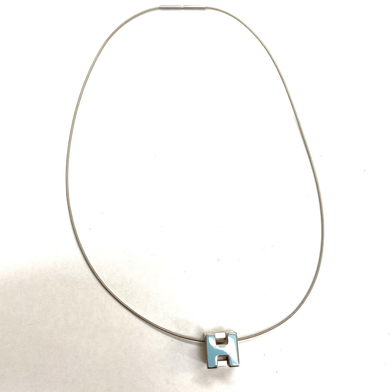 HERMES エルメス レディース ネックレス カージュドアッシュ Hキューブ