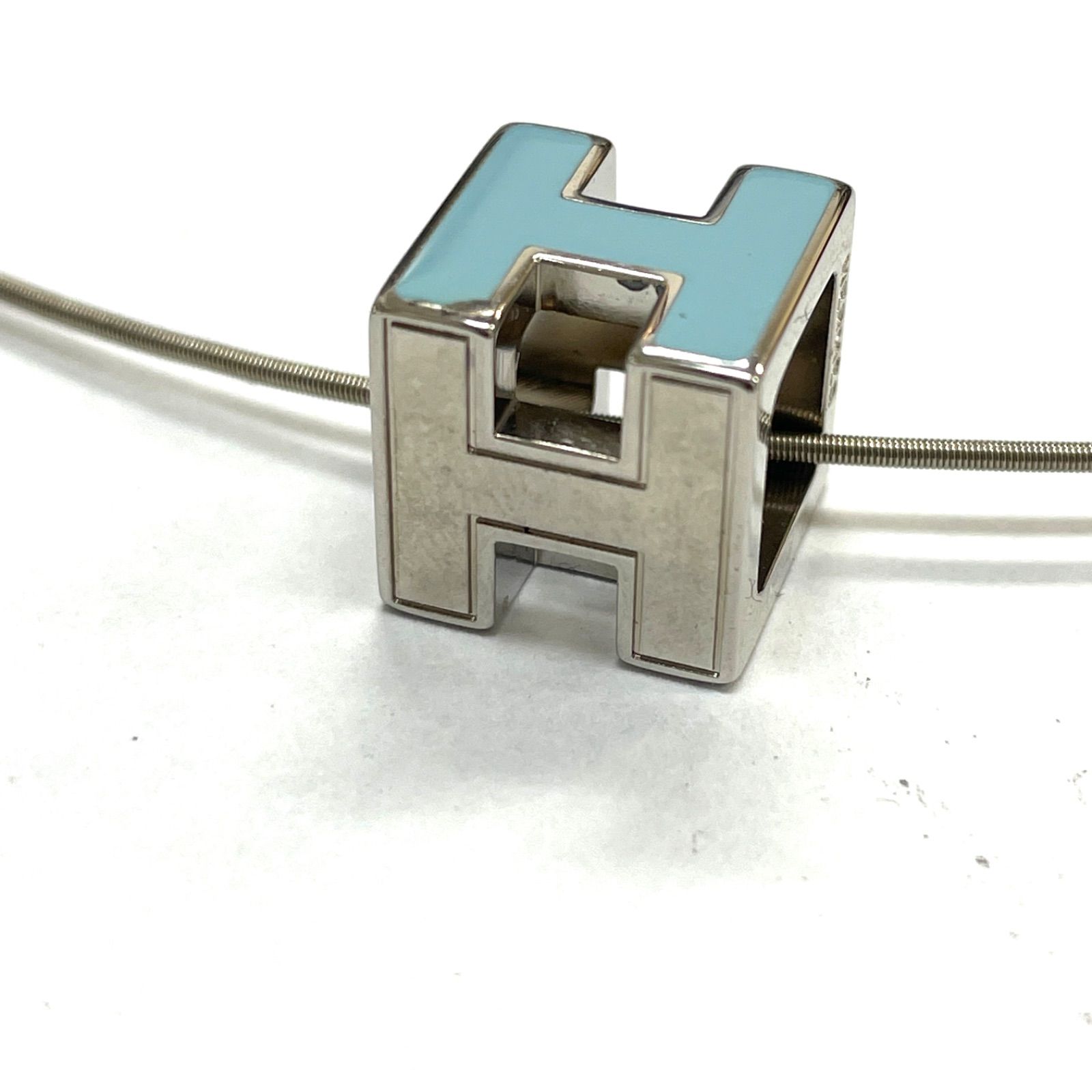 HERMES エルメス レディース ネックレス カージュドアッシュ Hキューブ