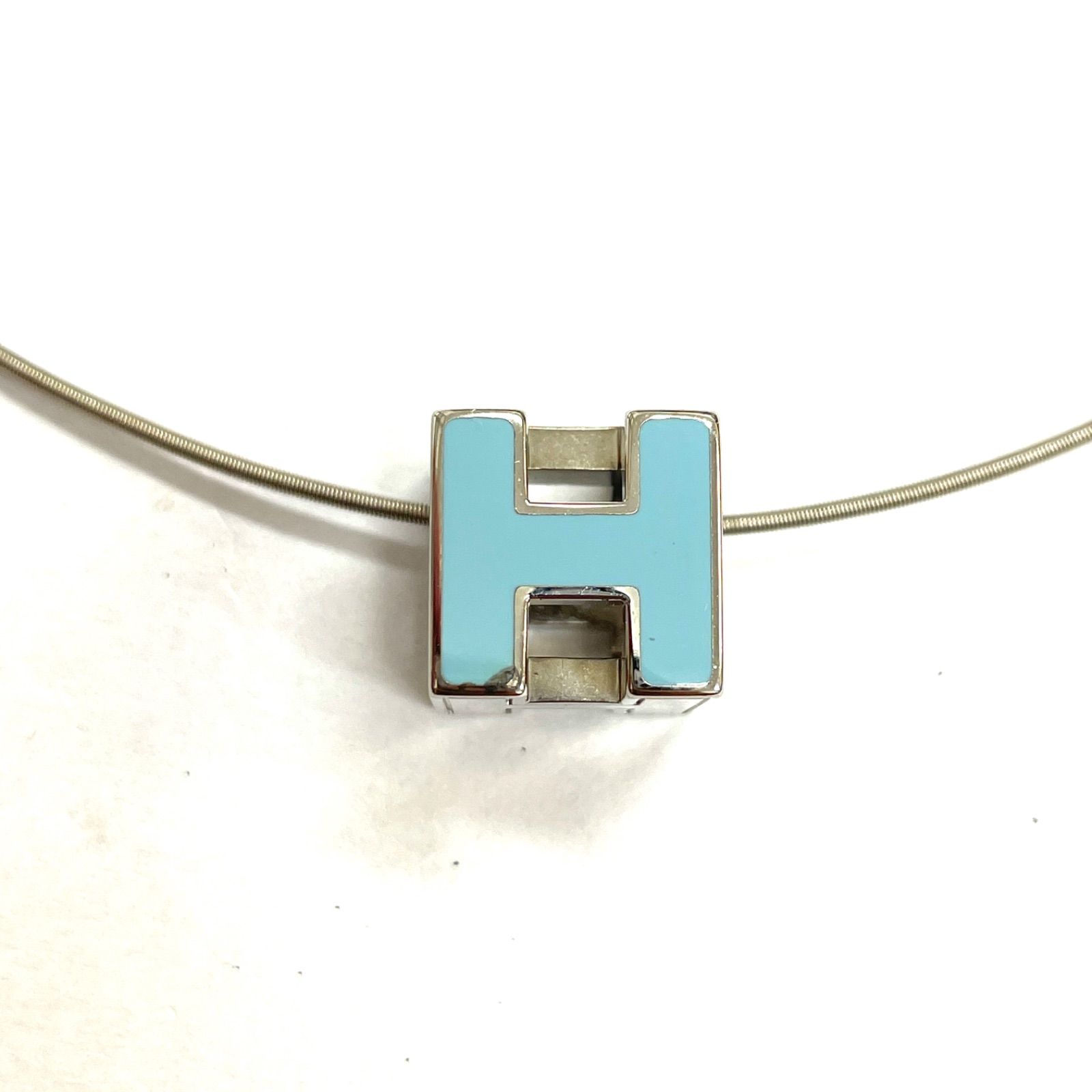 HERMES エルメス レディース ネックレス カージュドアッシュ Hキューブ