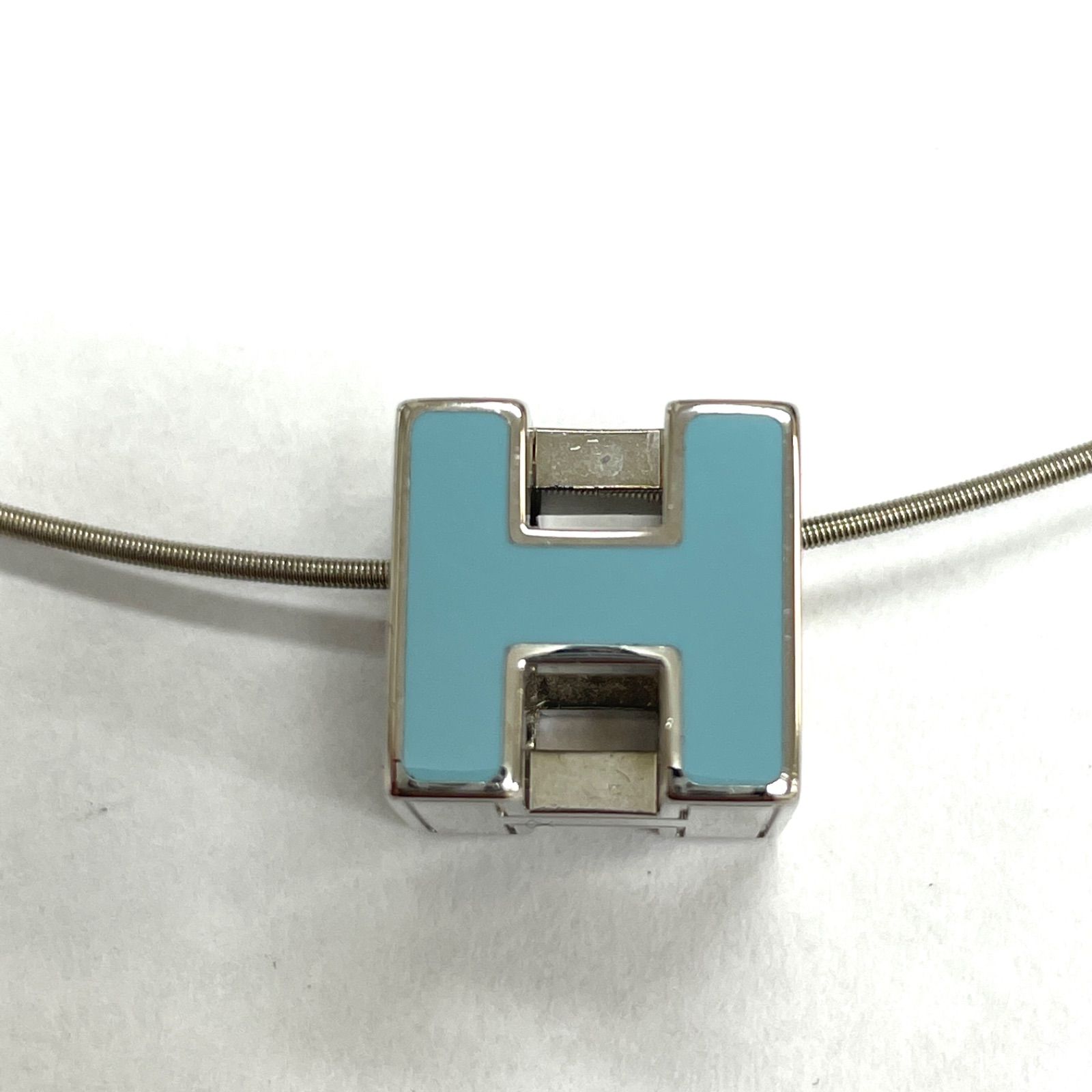 HERMES エルメス レディース ネックレス カージュドアッシュ Hキューブ 