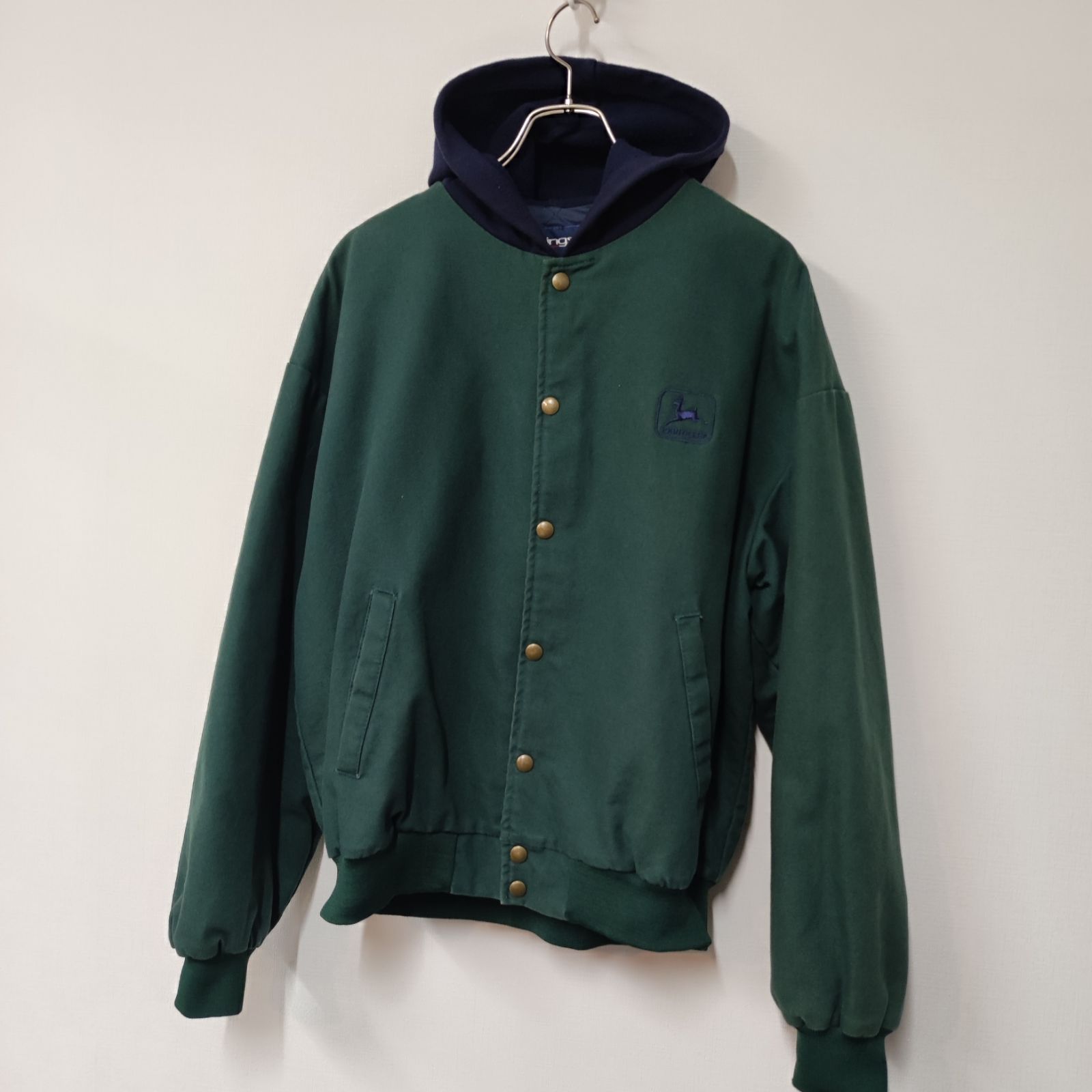 US古着 Swingster John Deere スタジャン メイドインUSA アメリカL 