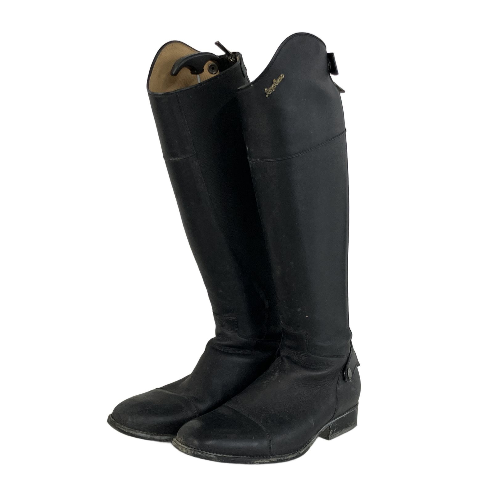 Sergio Grasso 乗馬ブーツ 約 26.5 cm 42 ソフトケース付き セルジオ グラッソ