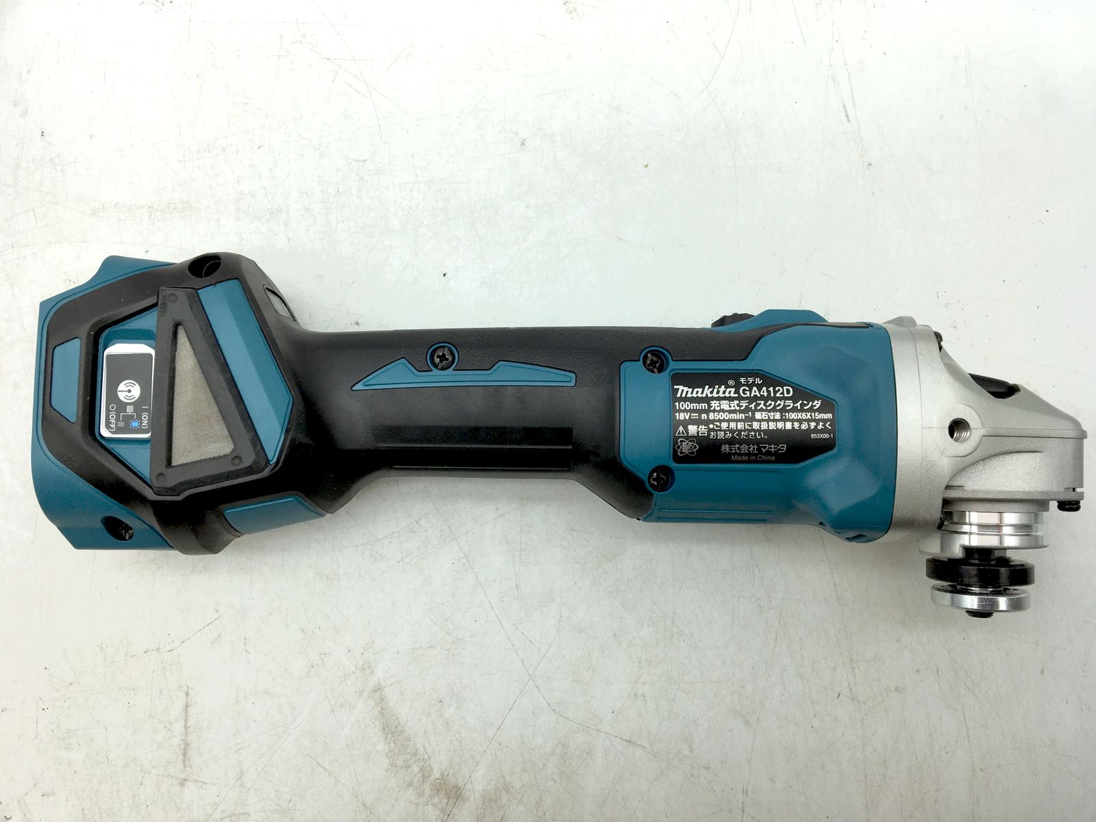 未使用】☆Makita/マキタ 18V100mm充電式ディスクグラインダ GA412DRGX 