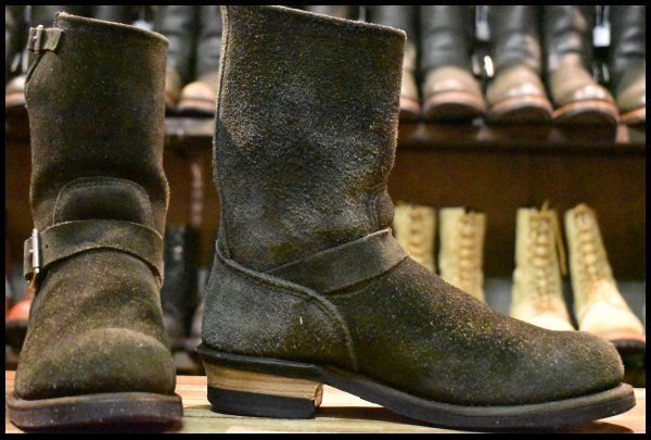 9 5 D BEAMS別注 05年 旧シルエット レッドウィング 8274 黒スエード エンジニア ラフアウト ブーツ redwing FK 316