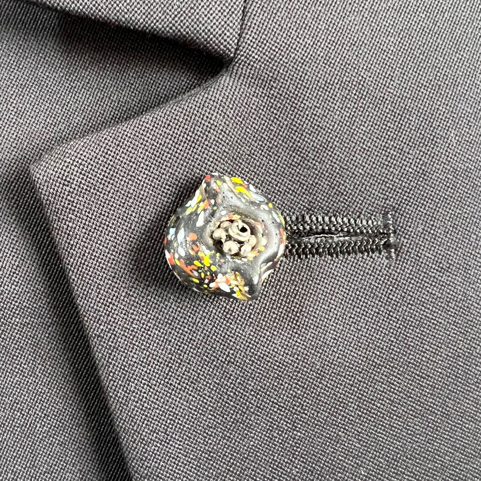 80s ISSEY MIYAKE イッセイミヤケ 筆タグ アーカイブ ノーカラー