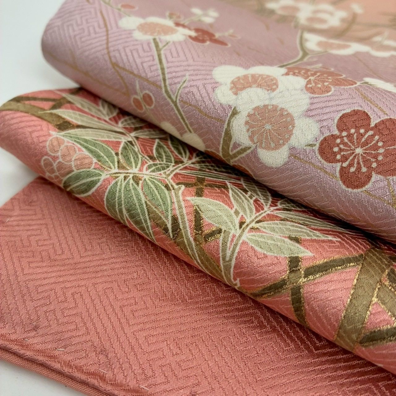 付下げ 友禅 金彩 素敵な染め 紋無し 紗綾形の地紋 訪問着 正絹 着物