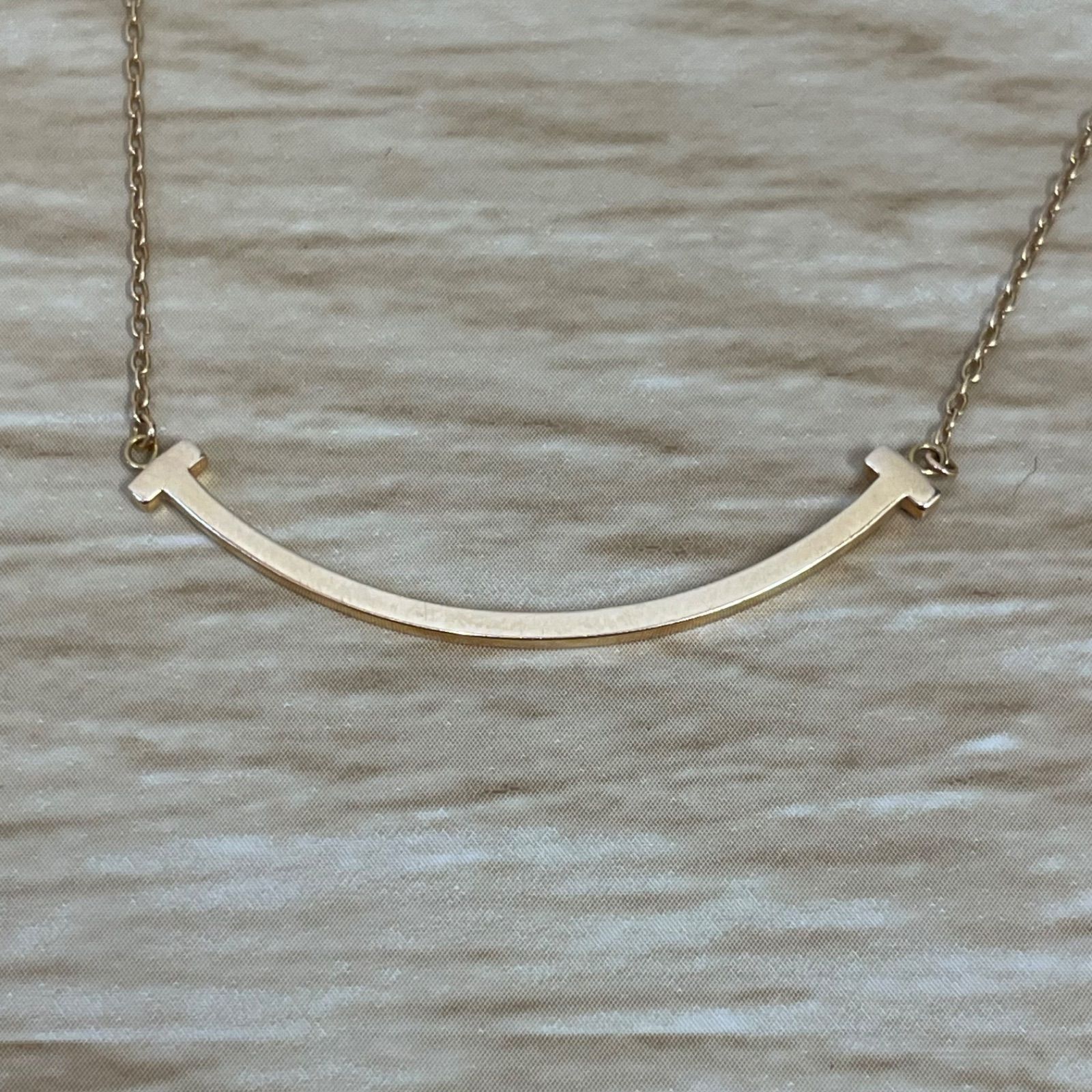 ティファニー Tiffany Tスマイル ネックレス 750 K 18 A 25 3478