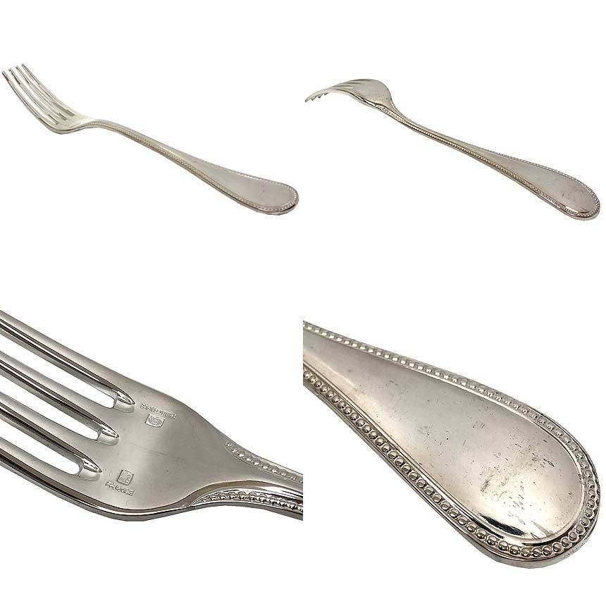 クリストフル christofleパール シルバーコーティング テーブル Christofle クリストフル パール テーブルフォーク テーブルナイフ