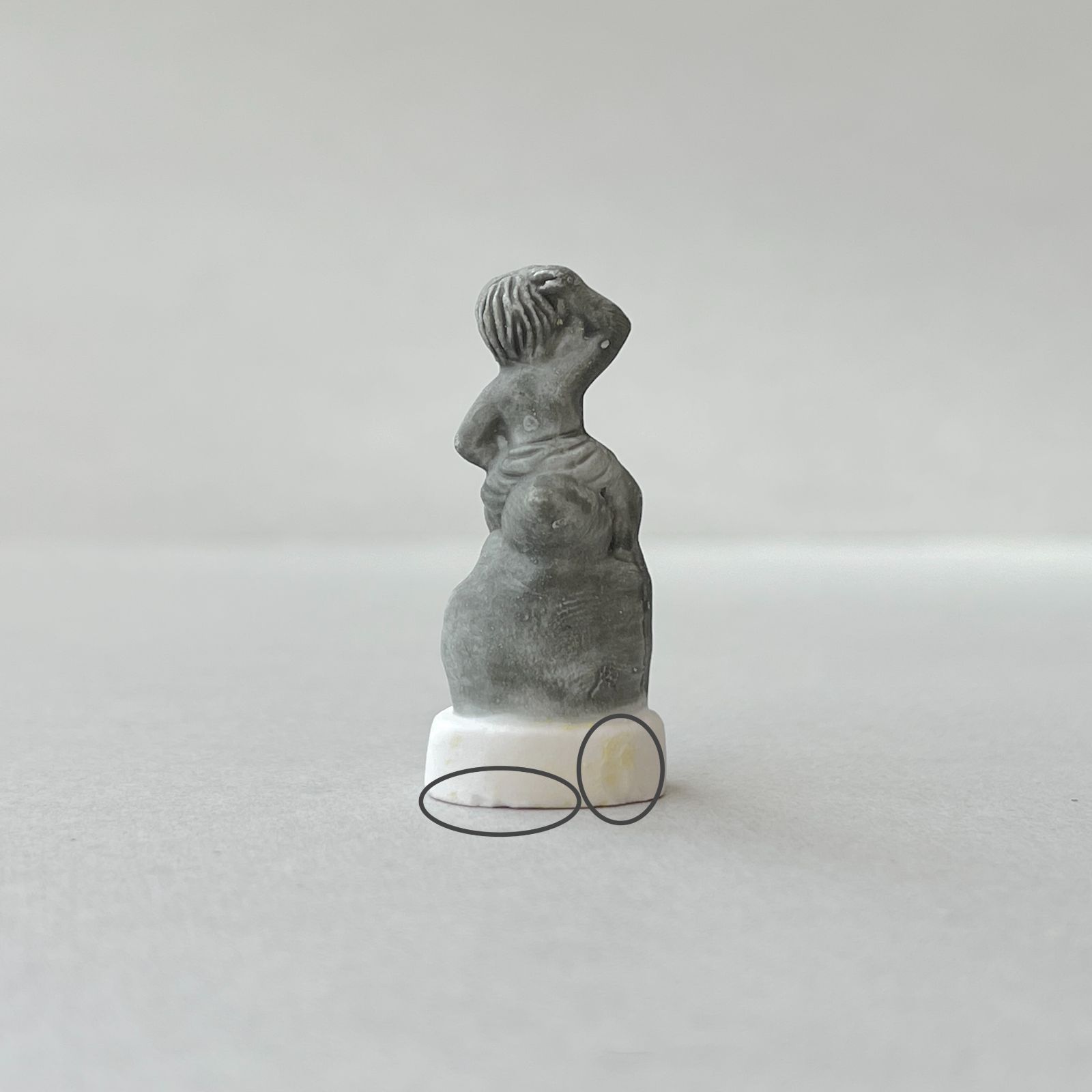 フェーヴ 少年像の噴水 2005年 フランス フェーブ ミニチュア陶器