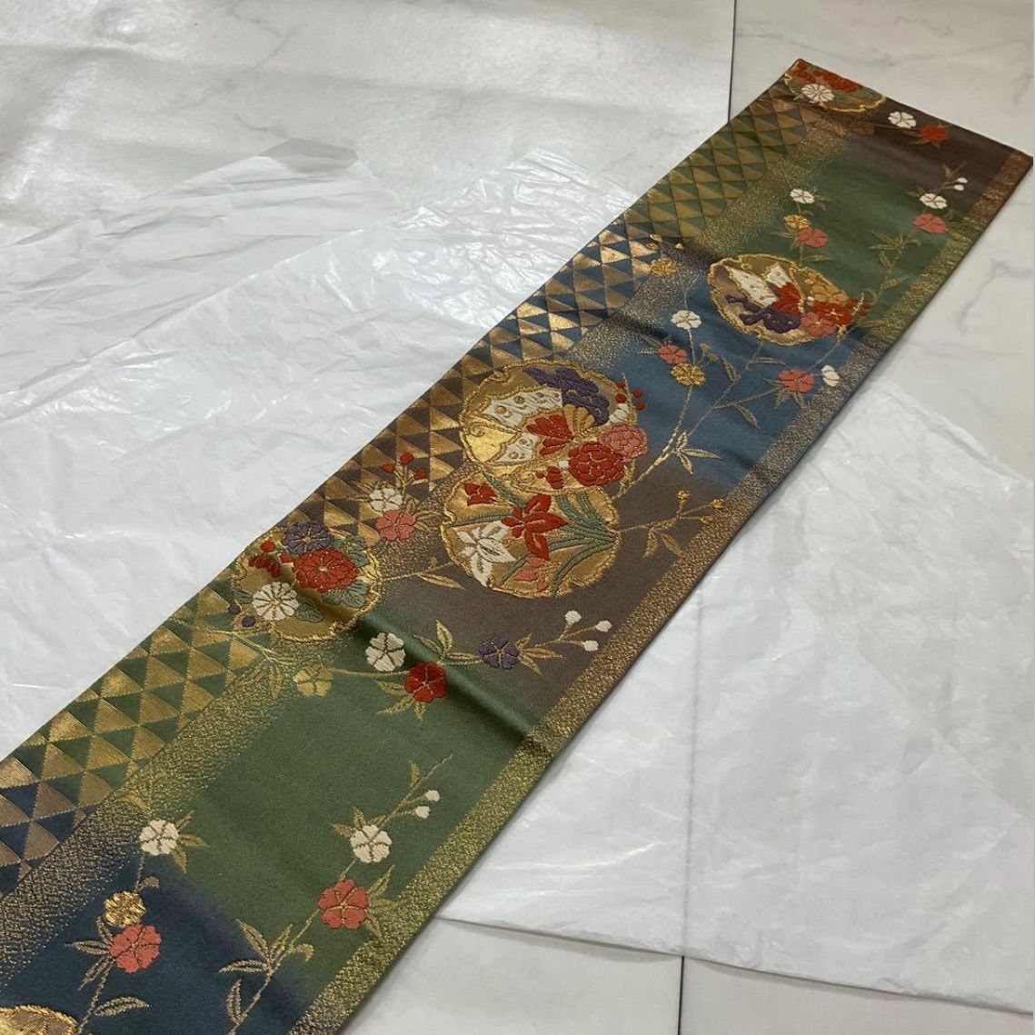 ○kimono+one○kimonoarisa○未使用同然○最高級西陣織唐織○手織正絹