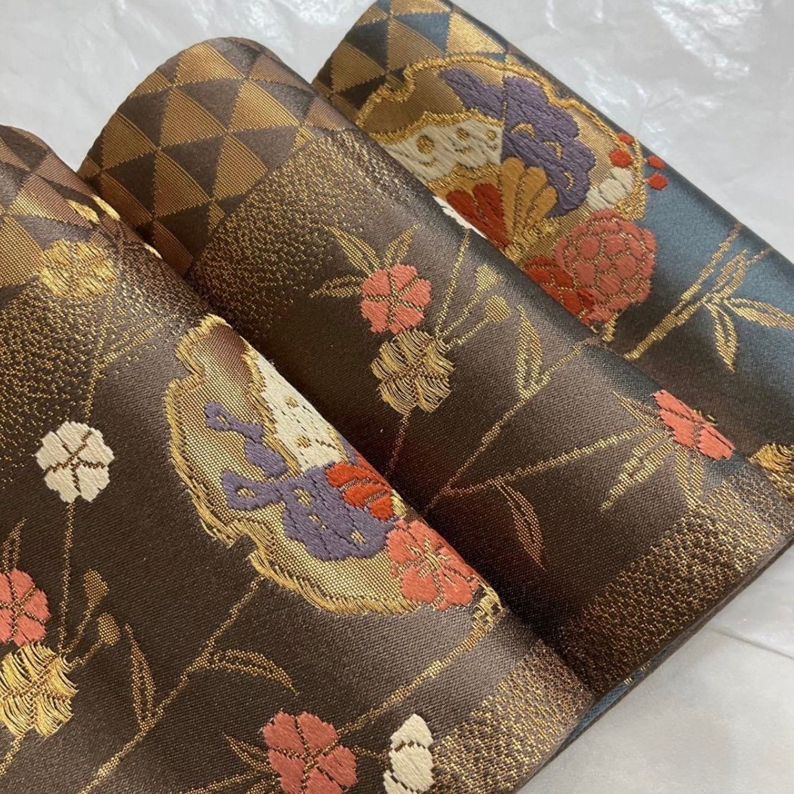 ○kimono+one○kimonoarisa○未使用同然○最高級西陣織唐織○手織正絹