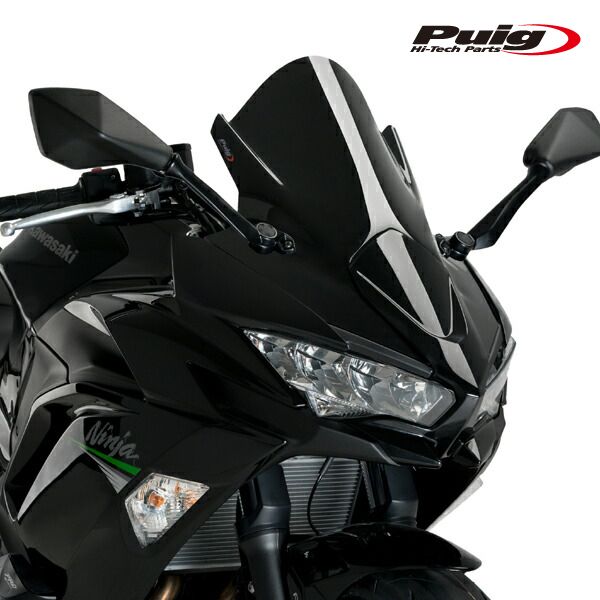Puig 3881N RACING-SCREEN [BLACK] Kawasaki Ninja 650 (20-25) プーチ