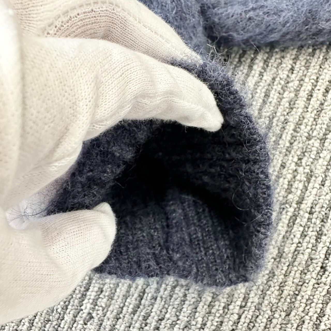 返品OK】Needles ニードルズ モヘヤ ニット ジップアップ カーディガン 