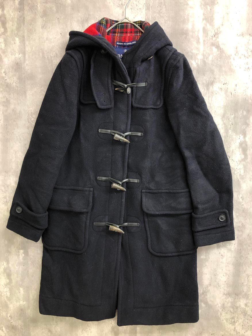 LONDON ロンドントラディション erika ロング 英国製 ダッフル コート size 34 ダークネイビー レディース