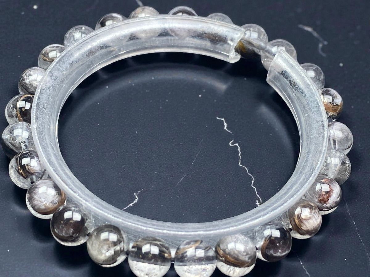 T0n7d2]プラチナルチルクォーツ7mm 希少 式神封入 極品位 - メルカリ