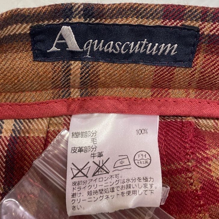新品 未使用 タグ付き AQUASCUTUM アクアスキュータム チェック柄