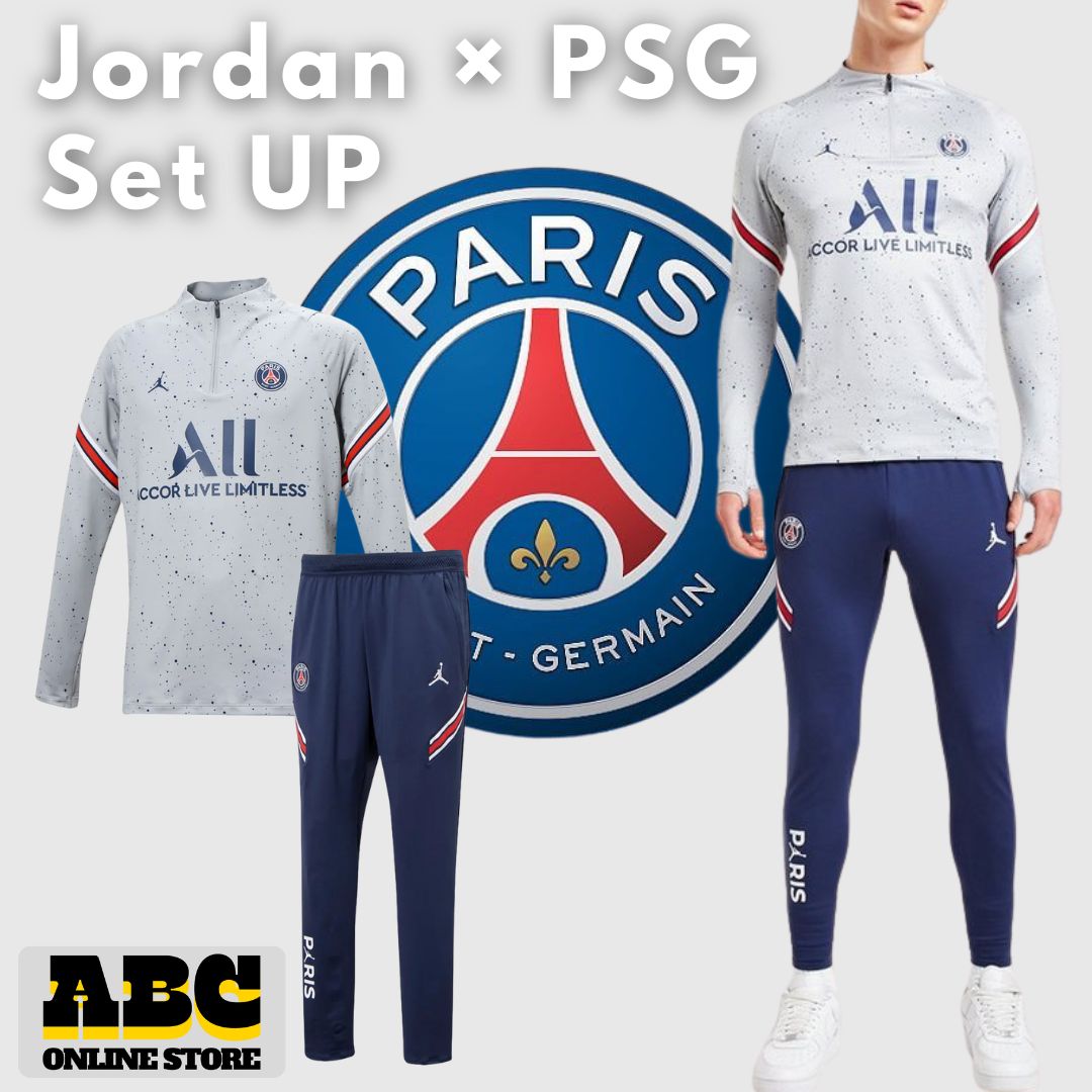 ジョーダン × PSG コラボ パリサンジェルマン ドリルトップ パンツ 上下セット セットアップ サッカー フットボール フットサル トレーニング ウェア ナイキ