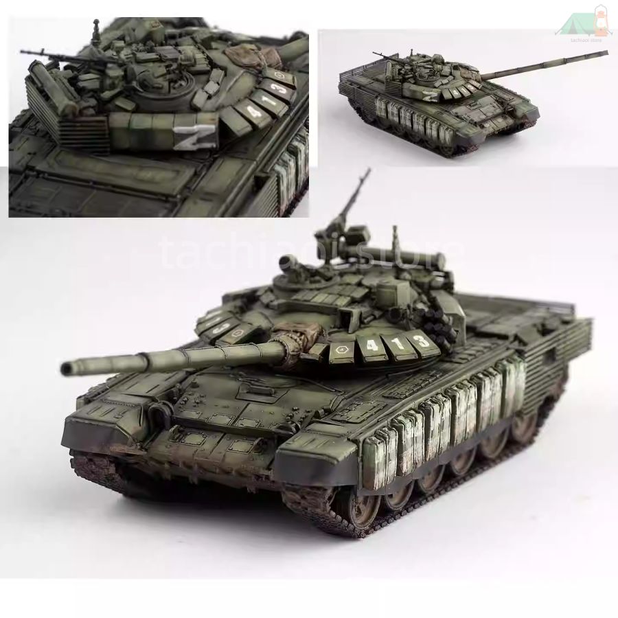 送料無料】完成品 1/72 ロシア T-72B3M 主力戦車 413号車 Zマーク 旧化