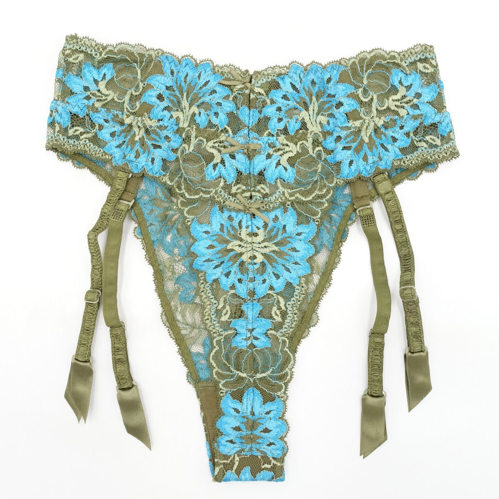 Aubade ガーターベルト付 ショーツ 一体型タンガ Lサイズ (フランス