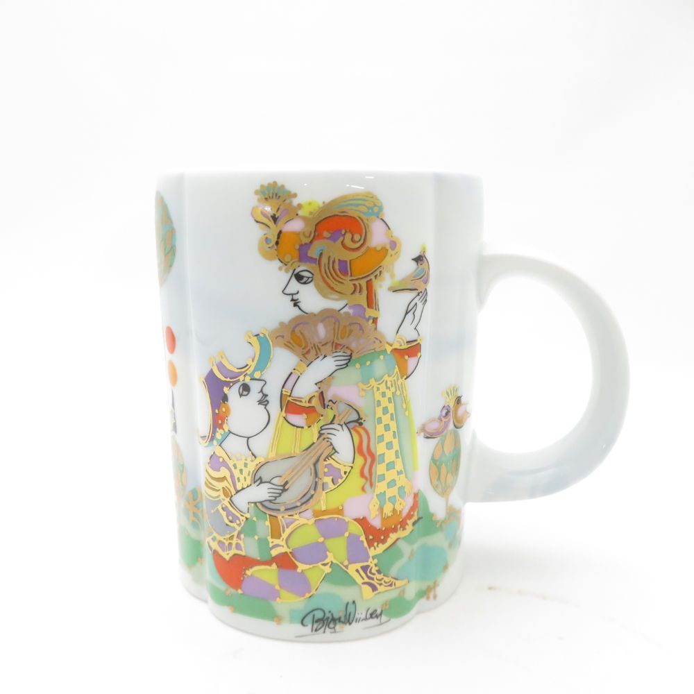 美品 Rosenthal ローゼンタール キリンビアマグコレクション 1984年 コメディデルアルテ ビアマグ ビールジョッキ コレクターズグラス SU13347B1