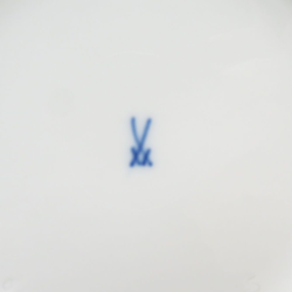 未使用 MEISSEN マイセン ブルーオニオン 灰皿 アッシュトレイ 小皿