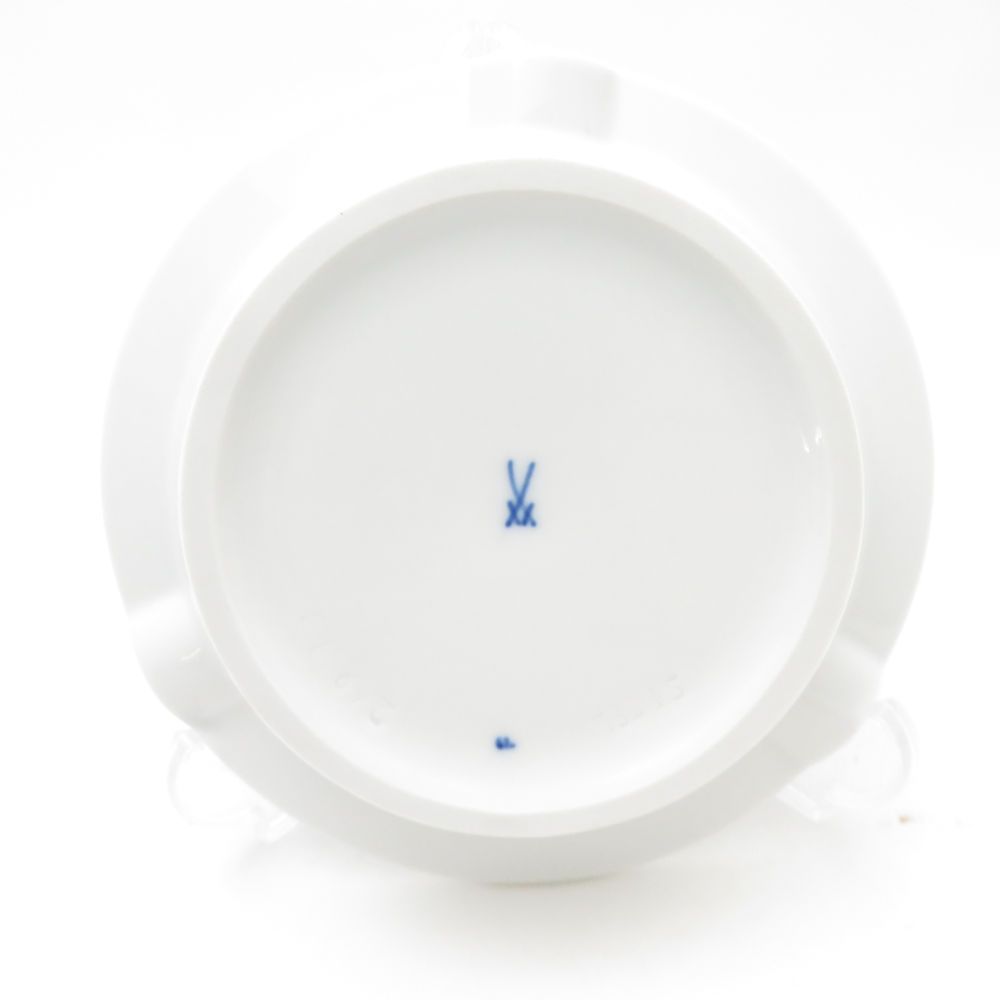 未使用 MEISSEN マイセン ブルーオニオン 灰皿 アッシュトレイ 小皿
