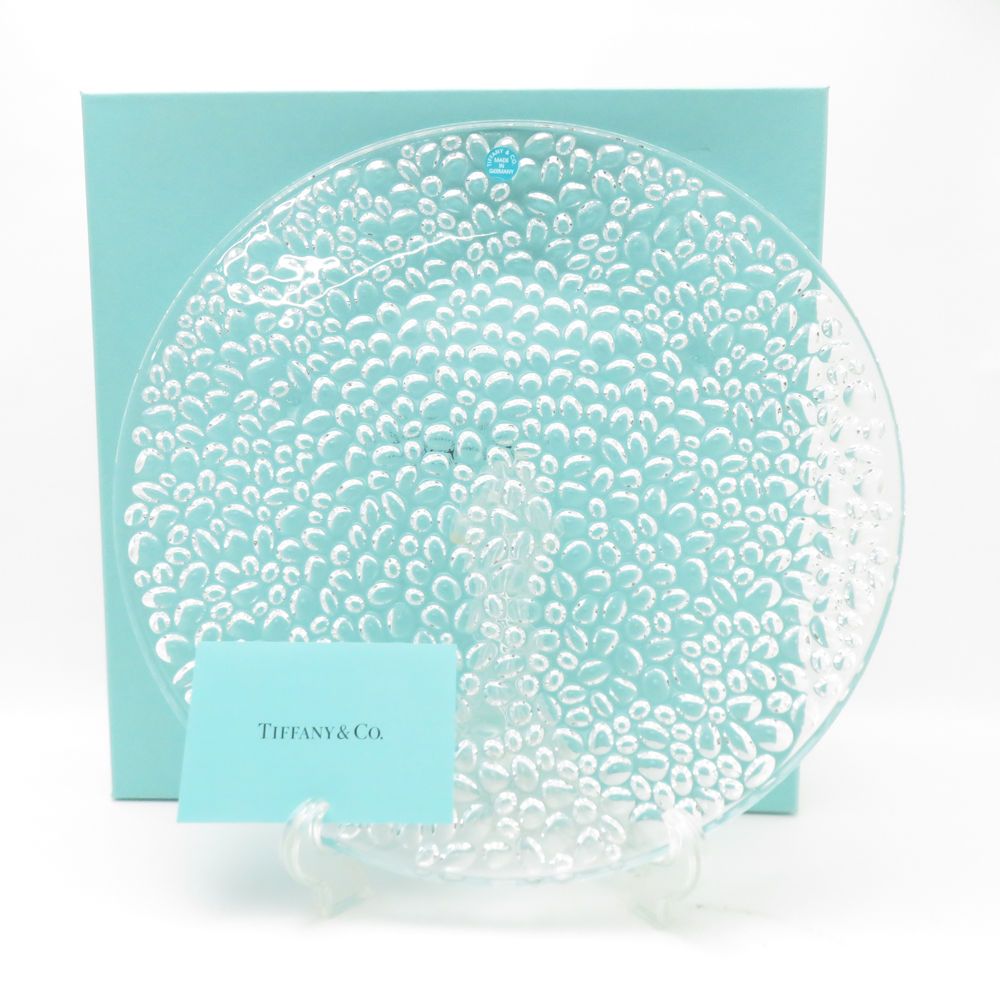 【新品未使用】ティファニー コブルストーン プラター 28cm 未使用 TIFFANY＆Co. ティファニー コブルストーン 大皿 プラター 28cm