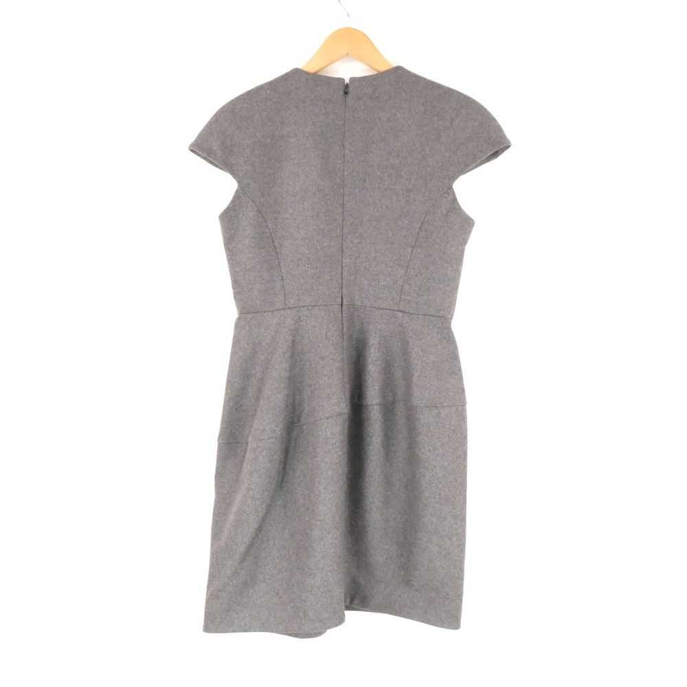 YOKOCHAN ヨーコチャン ノースリーブ ウール ワンピース グレー L 美品 YOKO CHAN ヨーコチャン ワンピース 38 M相当 ウール他 ひざ丈