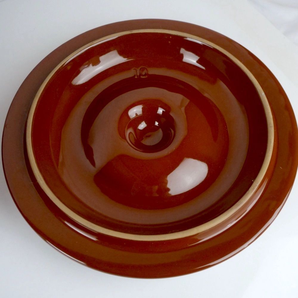  常滑焼 久松 甕 切立 10号 18 L 蓋付 漬け物容器 保存容器 ケース