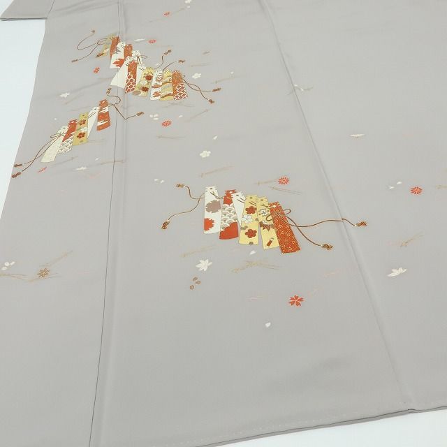 六花-RIKKA- 正絹 松竹梅 桜 雪輪 宝尽くし 訪問着 着物 A 4072