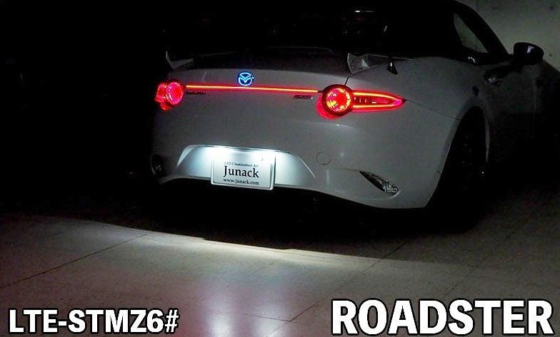 M s マツダ NDロードスター ND 5 RC RE 2015 05 Junack リア リヤ LEDトランスエンブレムST ターコイズ ジュナック 社外 パーツ 部品 カスタム 発光 光る MAZDA LTE STMZ 6 T