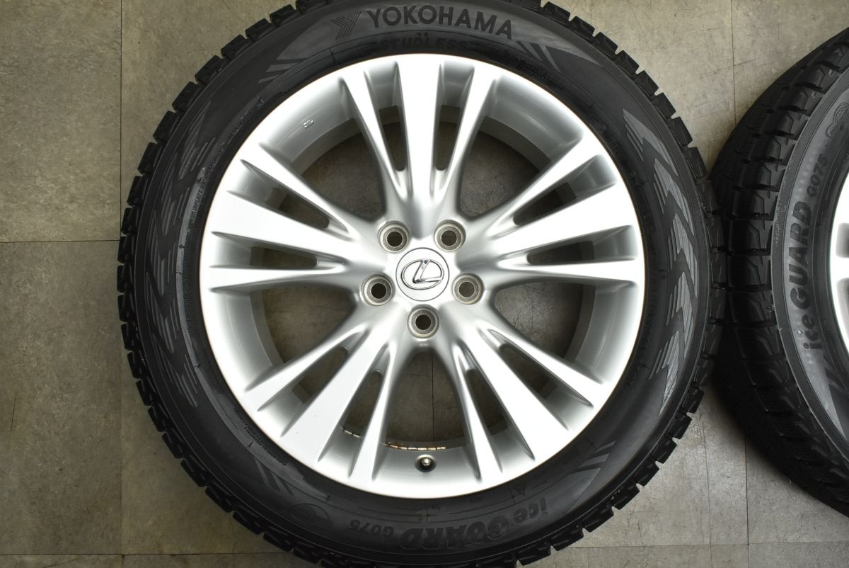 バリ溝 程度良好 レクサス RX 450 h 19 in 7 5 J 51 PCD 114 3 ヨコハマ アイスガードG 075 235 55 R 10系 LEXUS 350